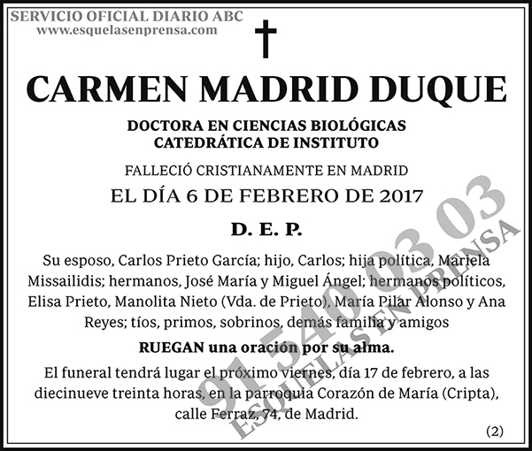 Carmen Madrid Duque